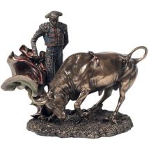 Signes Grimalt Figura Bronce Figuras Torero Bronce Plateado 13x18x16cm 10078