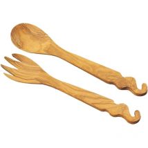 Signes Grimalt - Sirve Ensaladas Cocina Cubierto Colg Set 2 u Utensilios Marrón 1x5x28cm 535