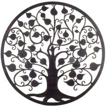 Signes Grimalt Aplique Metal Adorno Pared Aplique Pared Apliques Metal Negro 1x82x82cm 23649