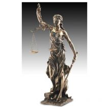 Muzeum - Signes Grimalt Figura Bronce Figuras La Justicia Bronce Dorado 30x30x75cm 59337