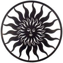 Signes Grimalt Aplique Metal Adorno Pared Aplique Pared Apliques Metal Negro 1x82x82cm 23648