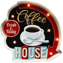 Signes Grimalt - Placa De Metal Adorno Pared Adorno Pared Coffee Placas Metal Multicolor 5x30x30cm 25265