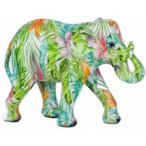Altri - Signes Grimalt Figura De Elefante Figuras Figura Elefante Animales Verde 9x23x17cm 25438