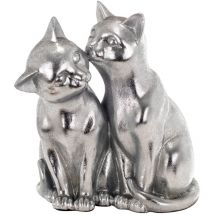Signes Grimalt Figura De Gato Figuras Figura Gatos Animales Plateado 12x15x20cm 25295