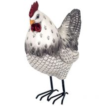 Signes Grimalt Figura De Animal Figuras Gallina Animales Gris 10x20x27cm 24009