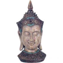 Signes Grimalt Figura De Buda Figuras Figura Cabeza Buda Budas Gris 14x15x32cm 25322