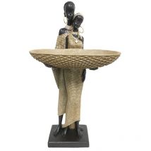 Signes Grimalt Figura De Africana Figuras Figura Africana Africanas Y Elefantes Marrón 12x20x37cm 30065