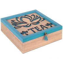 Signes Grimalt Caja Cocina Organizador Té Tea Te Azul 24x24x8cm 29875