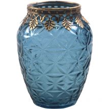 Signes Grimalt Portavelas Decoracion Portavela Jarrones Y Portavelas Azul 8x8x11cm 31289