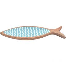 Signes Grimalt - Bandeja De Decoración Decoracion Bandeja Pez Bandejas Azul 10x35x2cm 30888