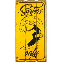Signes Grimalt Placa De Madera Adorno Pared Adorno Pared Placas De Madera Amarillo 1x30x60cm 32670