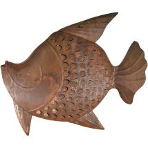 Signes Grimalt - Fischfigurenvasen und Kerzenhalter Braune Fischfigur – 49 x 62 x 19 cm