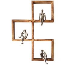 Signes Grimalt - Figurines d'ornement mural bohème, décoration de maison, Vintage, Art moderne, métal et bois