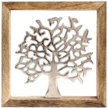 Signes Grimalt - Décoration murale d'arbre bohème en bois et aluminium, ornement mural pour maison de jardin