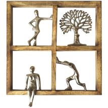 Figurines d'ornement mural et arbre bohème pour la décoration de la maison