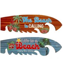 Signes Grimalt - Décoration murale planche de surf 2 unités - Décoration originale pour jardin et extérieur, style plage et été