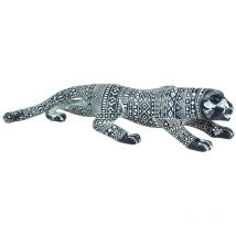 Signes Grimalt Afrikanische Figur und Elefantenfiguren Afrikanischer und Elefant Leopard 7x30x7cm 20218