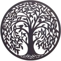 Le Monde Des Animaux - Signes Grimalt Applicare la parete dell'ornamento in metallo Adorno Applices Metal Black 1x60x60cm 22820