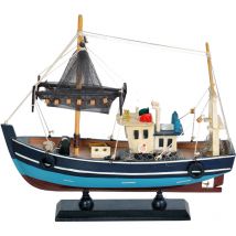 Signes Grimalt - Véhicules de bateaux de pêche Modelage Bateau Gris - 27x30x8cm