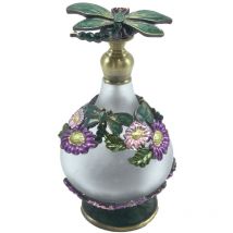 Signes Grimalt - Botella Decoracion Botella De Perfume Miniaturas Blanco 5x5x9cm 35940