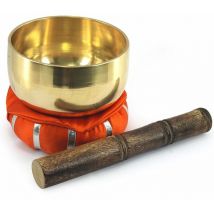 Bowl Tibetan Bowl Accessories Natura Redo Dorado Bol Bol - 10x12x12cm - Signes Grimalt