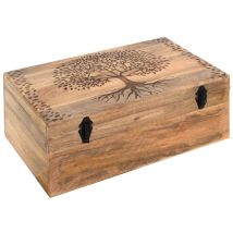 Baúl Tree Life Boxen und Schmuck Brown Box - 27x66x40cm - Signes Grimalt