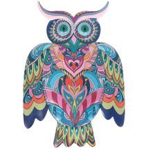 Signes Grimalt - Buho Jardin Figurine Chouette Grise 31x21x1cm