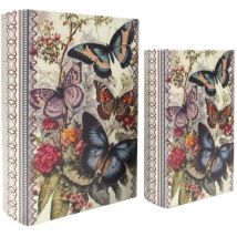 Coffret Livre Papillon 2U - Décoration Romantique