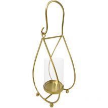 Signes Grimalt - Candelabro Jarrones et Portavelas Chandelier doré - 44x18x13cm