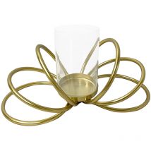 Signes Grimalt - Candelabro Jarrones et Portavelas Chandelier doré - 12x29x13cm