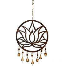 Signes Grimalt Ciondolo decorativo Fiore di bottino metallico nero 2x26x46cm 25142