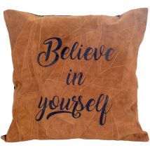 Signes Grimalt - Coussin avec coussins et routes de remplissage Coussin marron carré - 10x40x40cm