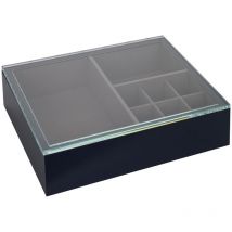 Signes Grimalt - Décoration de bijoutier Organiser des boîtes de bijoux et des bijoux noirs 8x21x27cm 27799