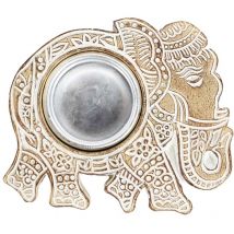 Décoration de Portavelas Candelabro Elephant Jarrones and Brown Holder 9x10x2cm 30028 - Signes Grimalt