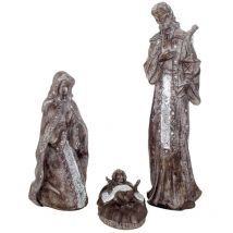 Signes Grimalt - Décoration de naissance Ensemble de naissance de 3 u Christmas Silver 13x16x60cm 24154