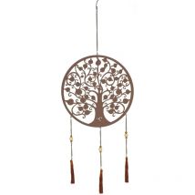 Signes Grimalt - Décoration du pendentif métallique Arbre de vie arbre en métal brun 1x35x105cm 24600