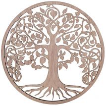 Signes Grimalt Wand adorno Anhänger Life Tree Anhänger Dorado Holzplatten 1x30x30cm 25732