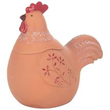 Altri - Signes Grimalt Dekorationsvase Figur Gallina Vasen und brauner Halter 18x26x25cm 28824