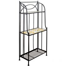 Étagère en céramique au design citron et métal