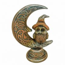 Signes Grimalt Fantasia del gufo sulla luna Figura di gufo marrone - 10x7x4 cm