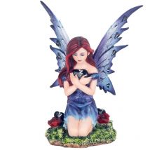 Hada Corazon Partido Graue Feenfigur – 17 x 12 x 12 cm, Fantasie und Romantik - Signes Grimalt