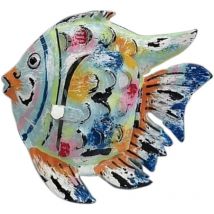 Signes Grimalt - Mini bougeoir décoratif poisson bleu pour la maison et cadeau