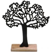 Petit arbre en aluminium noir pour la décoration de la maison et du bureau
