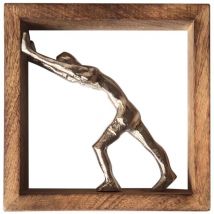 Décoration murale figurine bohème marron 22 cm