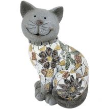 Signes Grimalt - Figurine de chat étalée rustique pour la décoration de la maison