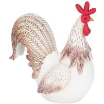 Signes Grimalt - Figurine de poulet rustique en résine pour décoration de la maison, accessoire de style campagnard, 21 cm, idéal pour cadeaux