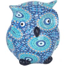 Figura De Búho Figuras Buho s Animales Azul 6x6x7cm 34773 - Signes Grimalt