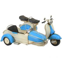 Signes Grimalt - Figura scooter con veicoli sidecar Veicoli terrestri blu del modello - 17x32x23cm