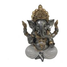 F.lli Facchinetti - Signes Grimalt Figure Ganesh Buddas Silber Buddha - 13x10x9cm