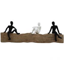 Signes Grimalt - Figure People Stamm verschiedene Braune Person Abbildung - 16x46x10 cm